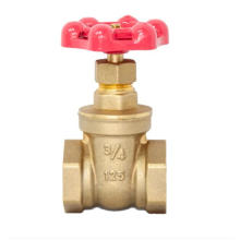 cast iron handle Forged Brass Gate Valve with thread end
